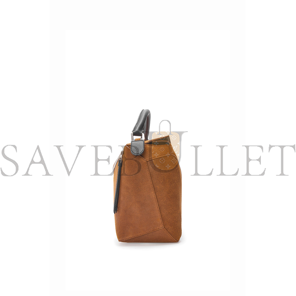 LOEWE LARGE PUZZLE BAG IN PRESSED SUEDE B510P00X03 (33*21.5*14.7cm)